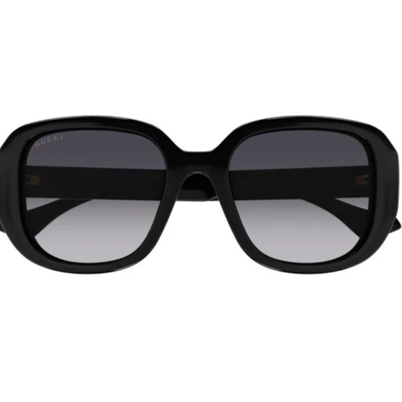 Gucci Women's Sunglasses | Style: GG1557SK-001 | Black + Gold - Picture 1 of 3